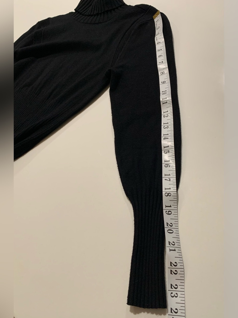 VENUS Black Turtleneck Long Sleeve Knit Dress Drop Waist, VTG Y2K Coquette, S - Picture 8 of 13
